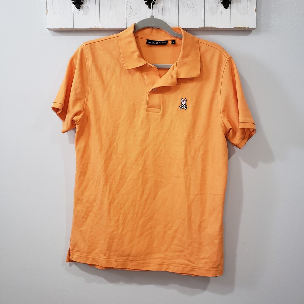Psycho Bunny Orange Polo Shirt Size 4